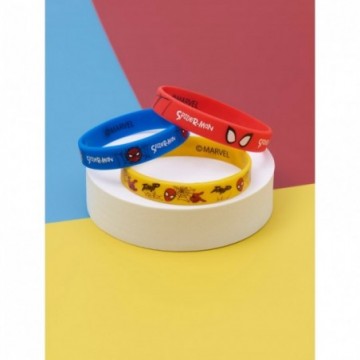 Lot de 3 bracelets "Spiderman" pour garçon