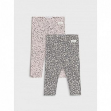 Lot de 2 leggings bébé fille