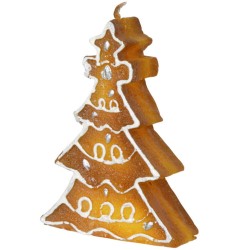 Bougie de Noël sapin pain épice