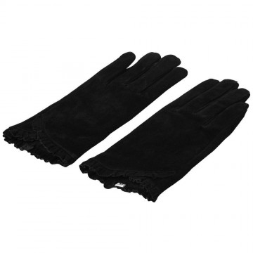 Gants femme croute de cuir