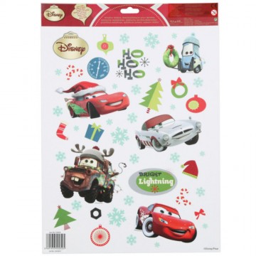 Sticker électrostatique Noël Cars