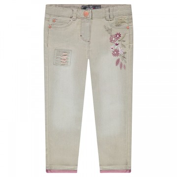 Jeans slim 7/8ème en denim fille