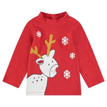 Sous-pull à col cheminée esprit Noël bébé garçon