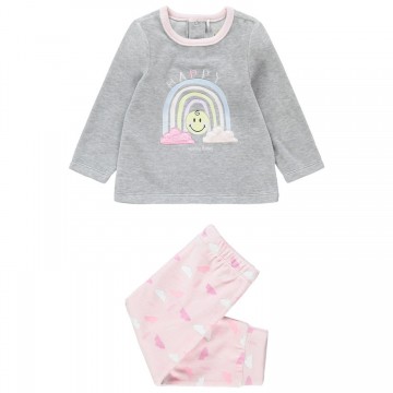 Pyjama 2 pièces velours bébé fille