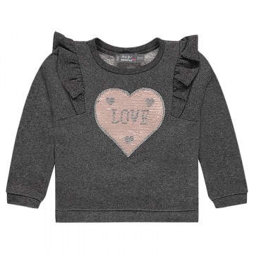 Sweat en molleton avec sequins magiques fille