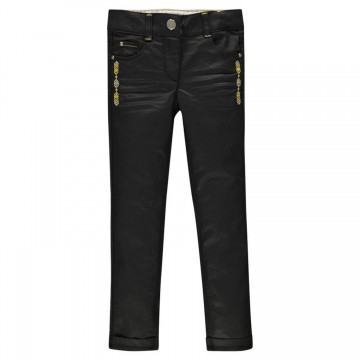 Pantalon coupe slim effet enduit fille