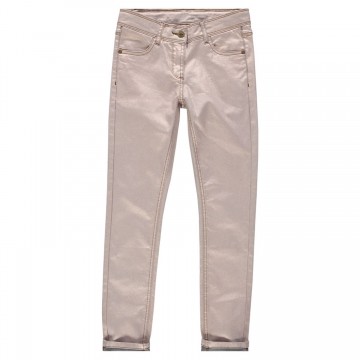 Pantalon en twill enduit effet irisé fille