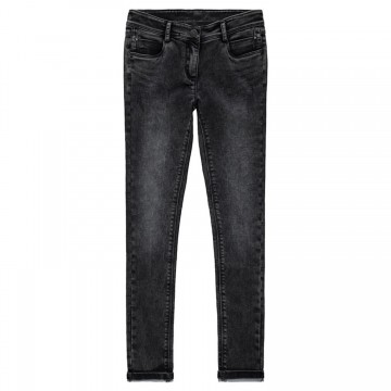 Jeans slim fille en molleton