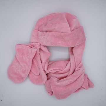 Ensemble gants, bonnet écharpe fille