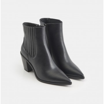 Bottines simili cuir femme