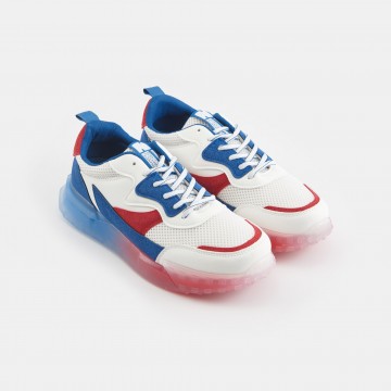 Baskets tricolore homme