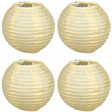 Lot de 4 mini lampions 7cm