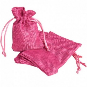 Lot de 6 sacs en toile de jute