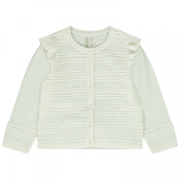 Gilet en maille fantaisie bébé fille