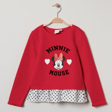 Sweat en molleton effet 2 en 1 "Minnie" fille