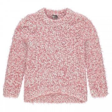 Pull en tricot effet "poils" fille