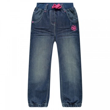 Jeans taille élastiquée fille