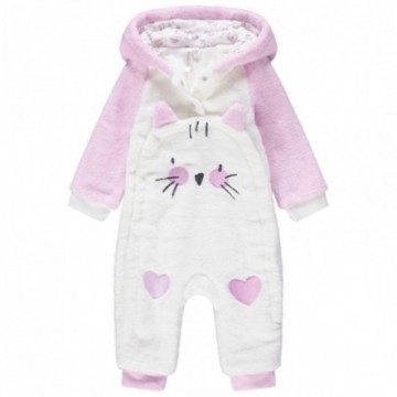 Combinaison longue en sherpa doublée jersey bébé fille