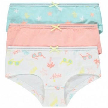 Lot de 3 shorties en coton fille