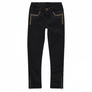 Jeans effet used slim fille