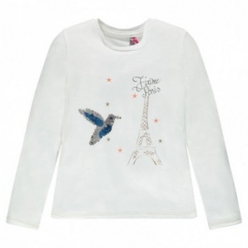 Tee-shirt avec sequins magiques fille