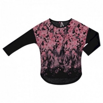 Tee-shirt fluide manches 3/4 fille