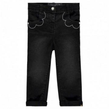 Jeans noir avec poches fantaisie bébé fille