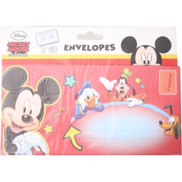 10 enveloppes Mickey