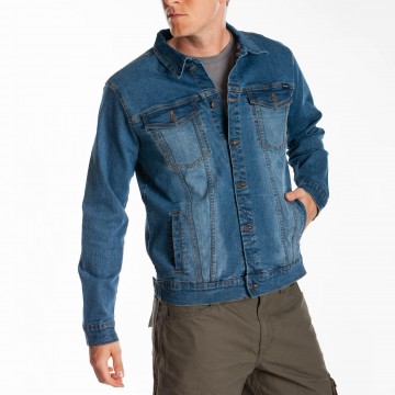 Veste en jean stretch coupe ajustée