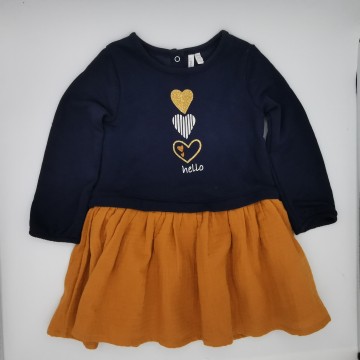 Robe en maille bébé fille