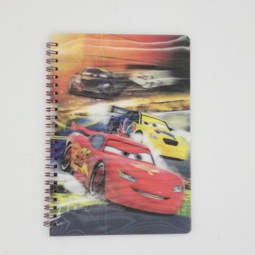 Carnet de note "Cars" effet 3D