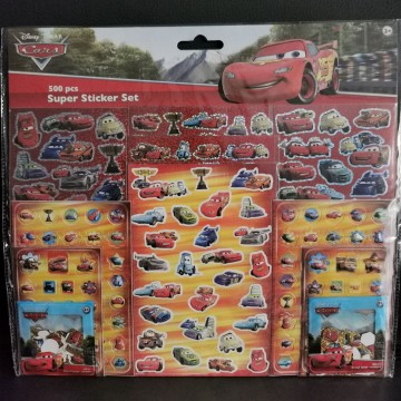 Set de stickers de 500 pieces "Cars"