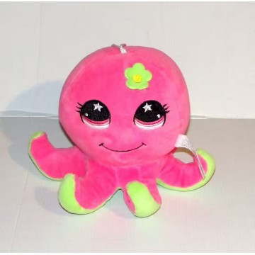 Peluche pieuvre rose