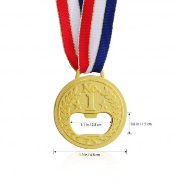 Décapsuleur en forme de médaille