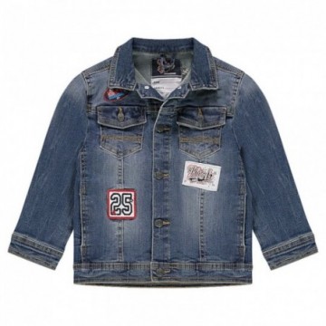 Veste en jeans effet used garçon