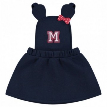 Robe salopette en molleton "Minnie" bébé fille