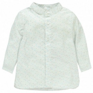 Chemise imprimée étoiles col mao bébé fille