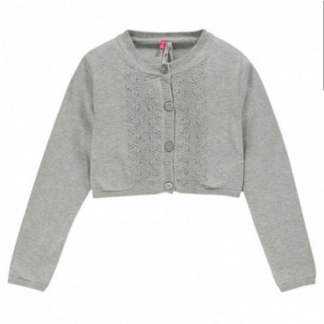 Gilet court en tricot fille