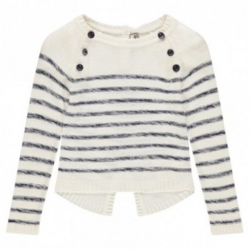 Pull en tricot esprit marin fille