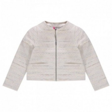 Veste en coton effet tweed pailleté fille