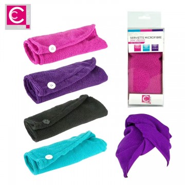 Serviette microfibre spécial cheveux Cosmetic Club