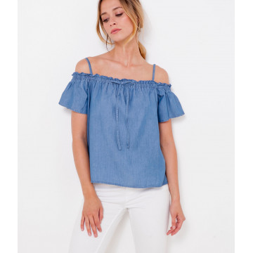 Blouse épaules dénudées