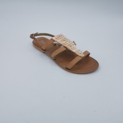 Sandalettes en cuir