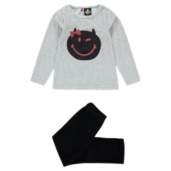 Pyjama en velours "Smiley" fille