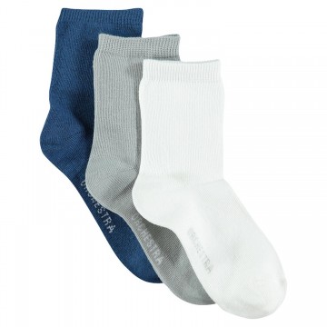 Lot de 3 paires de chaussettes unies mixtes