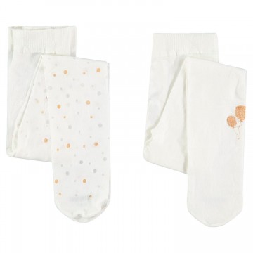 Lot de 2 collants fins bébé fille