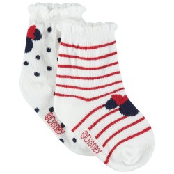 Lot de 2 paires de chaussettes bébé fille "Minnie"