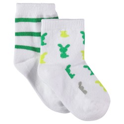 Lot de 2 paires de chaussettes bébé mixte