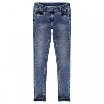 Jeans slim fille en molleton