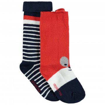 Lot de 2 paires de chaussettes haute bébé garçon